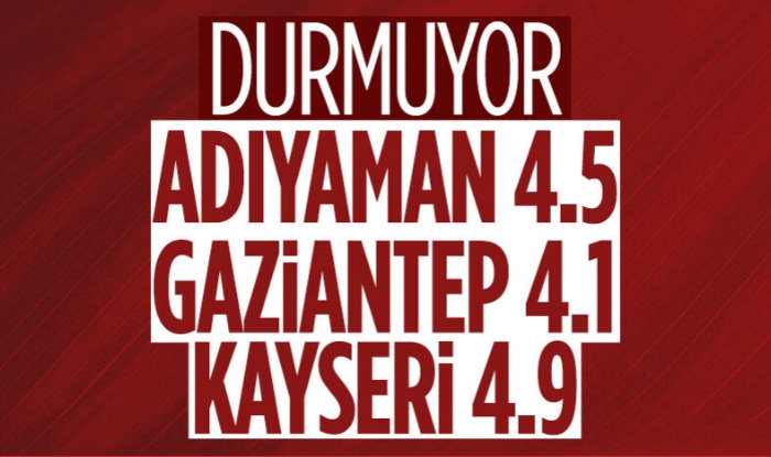 Adıyaman, Gaziantep ve Kayseri'de Depremler Yaşandı
