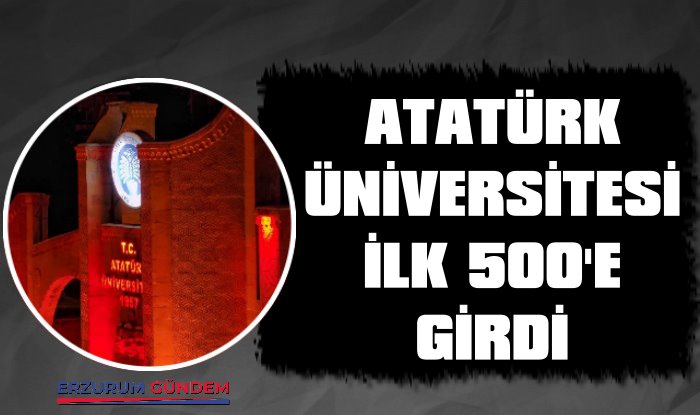 Atatürk Üniversitesi 11 Alanda İlk 500'e Girdi