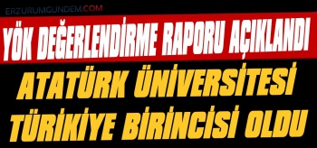 Atatürk Üniversitesi Türkiye Birincisi Oldu