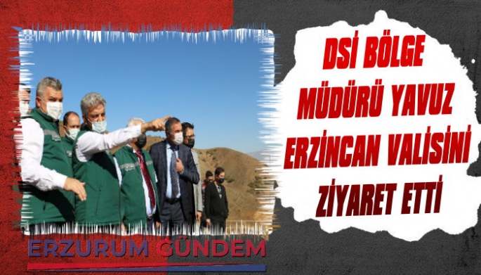 DSİ Bölge Müdürü Yavuz Erzincan Valisini Ziyaret Etti