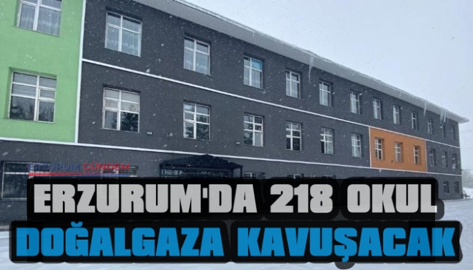 Erzurum'da 218 Okul Doğalgaza Kavuşacak