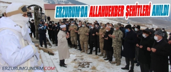 Erzurum'da 'Allahuekber Şehitleri' Anıldı