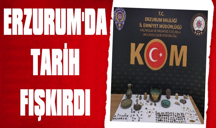 Erzurum'da Kaçak Tarih Fışkırdı