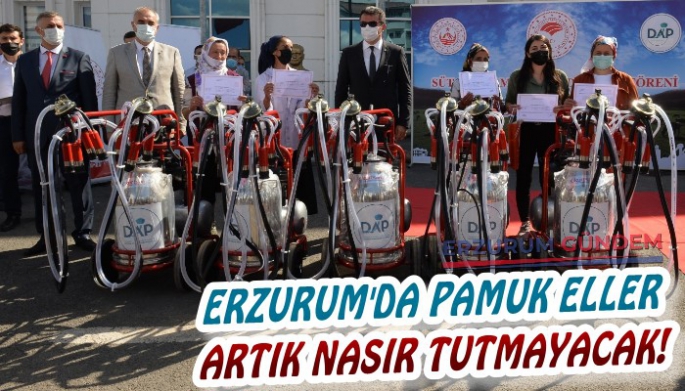 Erzurum'da Pamuk Eller Artık Nasır Tutmayacak