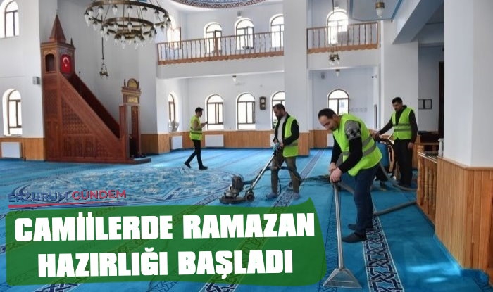 Erzurum'daki Camilerde Ramazan Hazırlıkları Başladı