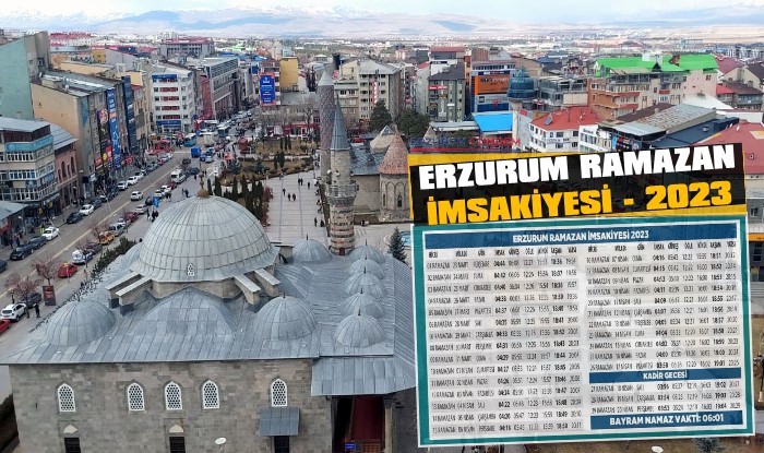 Erzurum İftar Saatleri Ramazan İmsakiyesi 2023