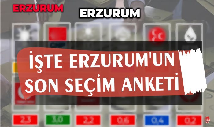 İşte Erzurum'un Son Seçim Anketi