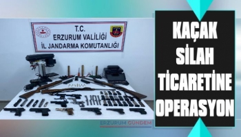Erzurum'da Kaçak Silah Ticaretine Operasyon