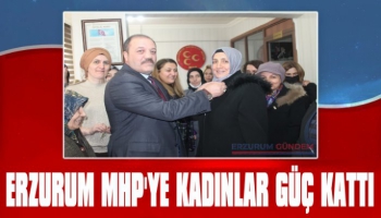 Erzurum'da MHP'ye Katılım Sürüyor