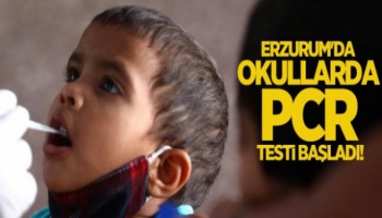 Erzurum'da Okullarda PCR Testi Dönemi
