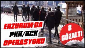 Erzurum'da PKK/KCK Operasyonu: 8 Gözaltı