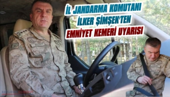 Erzurum Jandarma Komutanından Emniyet Kemeri Uyarısı