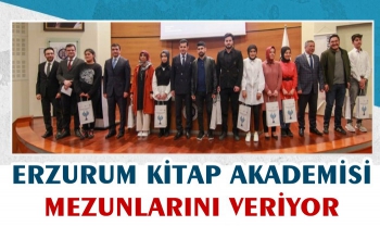 Erzurum Kitap Akademisi Mezunlarını Veriyor