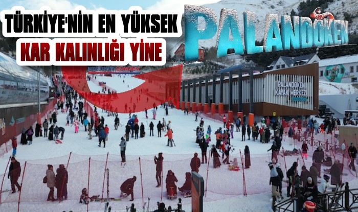 Türkiye'nin En Yüksek Kar Kalınlığı Yine Palandöken'de