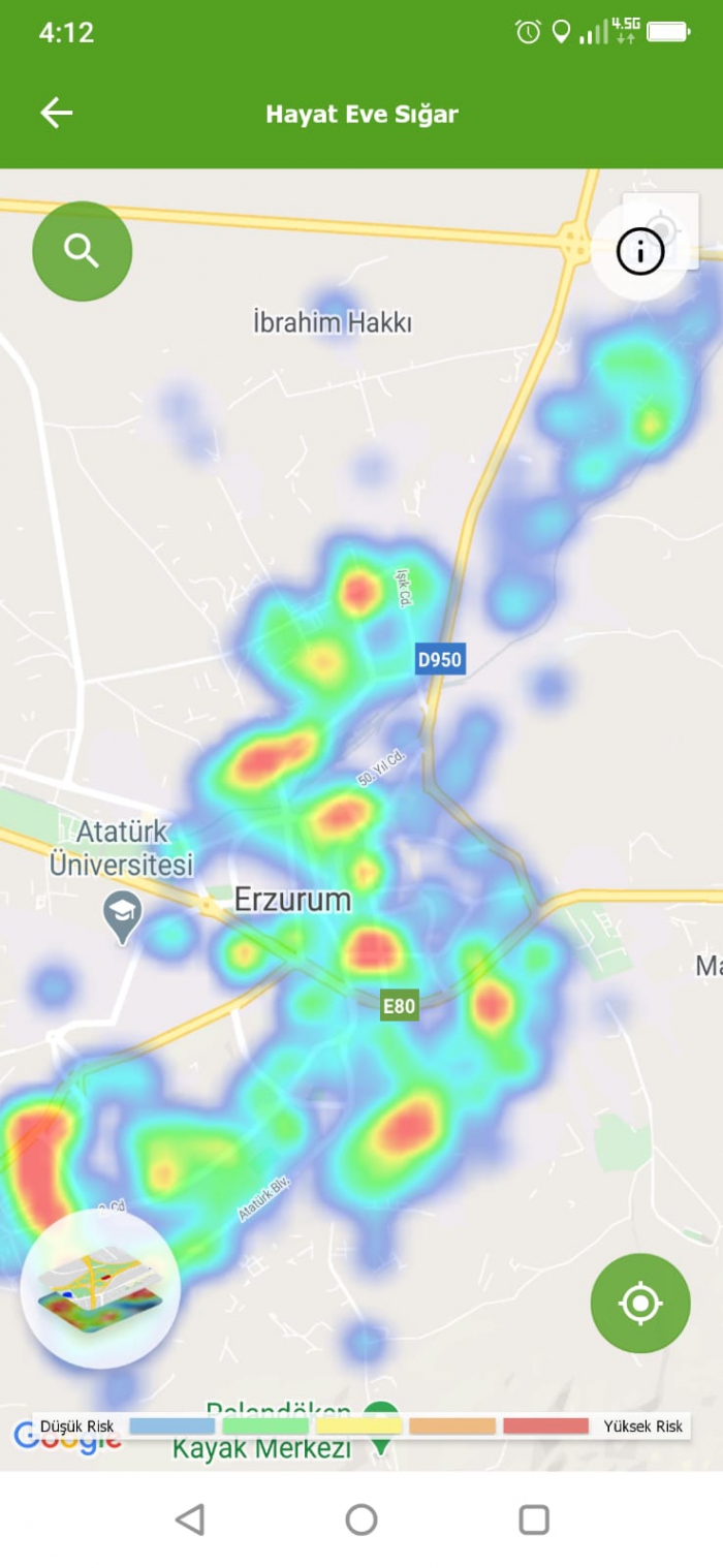Erzurum Koronavirüs Risk Haritasında Son Durum 7