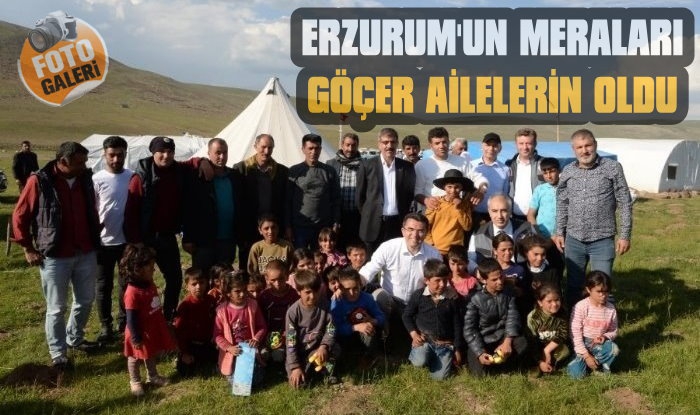 Erzurum'un Meraları Göçer Ailelerin Oldu
